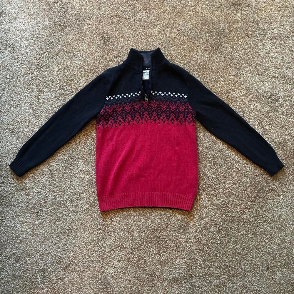 Urban-pipeline Men's Red and Black Jumper